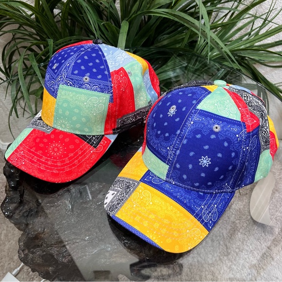 🧢NWOT🧢 Soft Comfortable Bandana Adjustable Velcro Baseball Style Cap - Picture 2 of 11